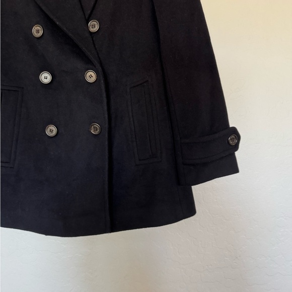 Lauren RALPH LAUREN Double Breasted Wool Blend Peacoat In Regal Navy size 12 - Picture 3 of 12